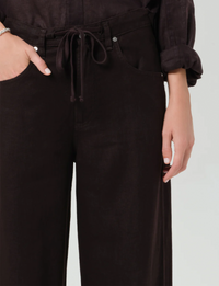 Brynn Linen Trouser, Chocolate