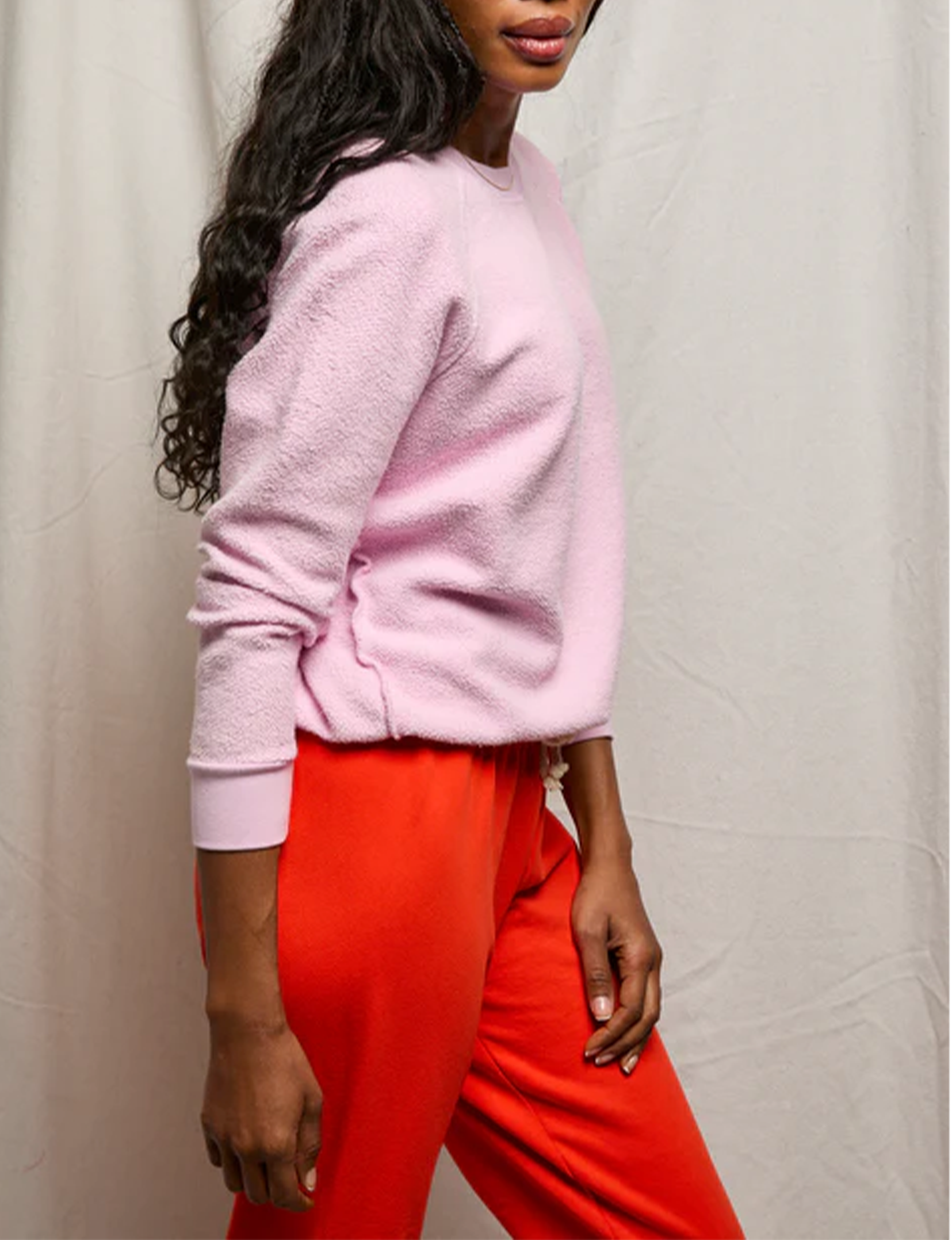 Ziggy Inside Out Sweatshirt, Sugar Pink