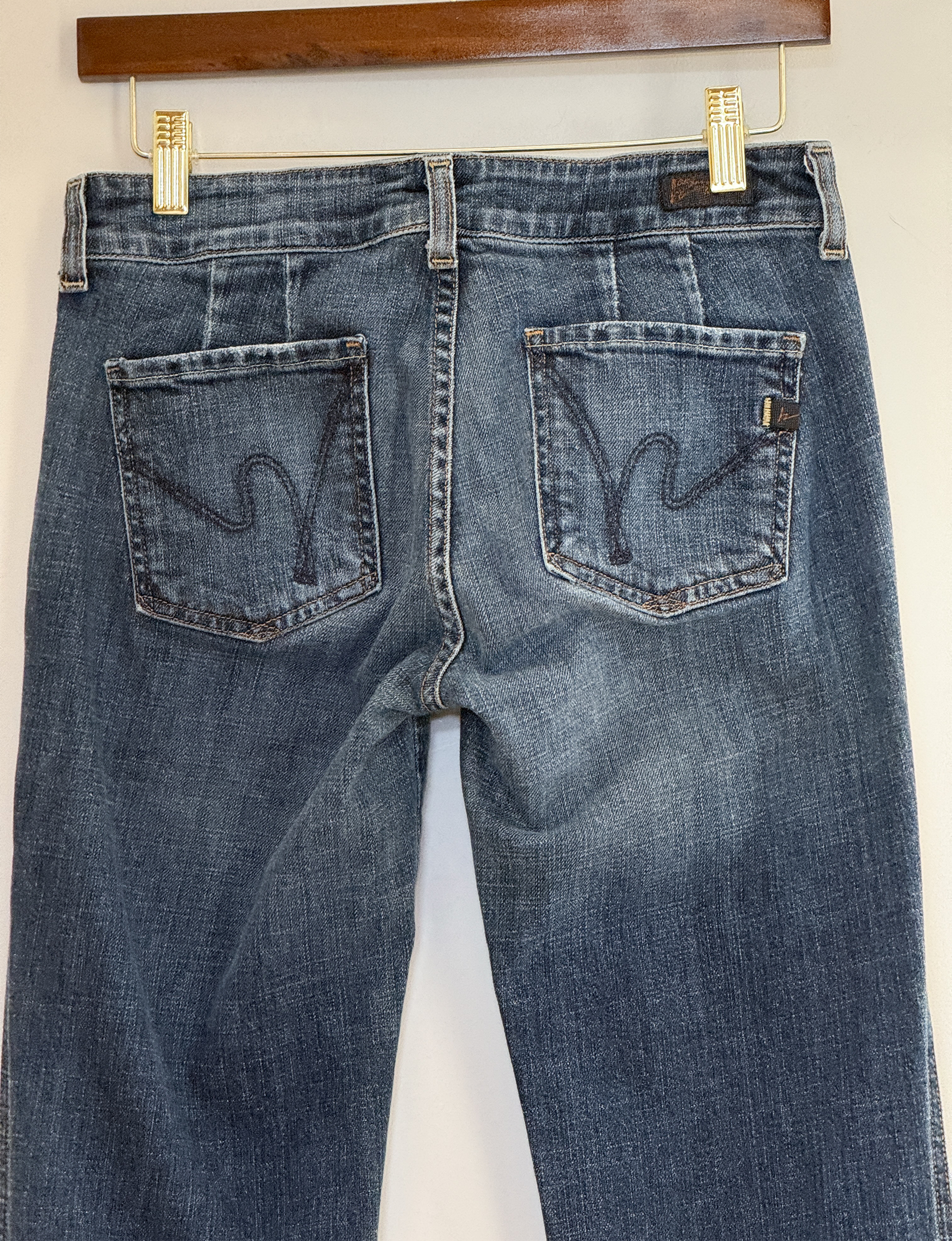 Citizens Of Humanity Pocket Patch Flare Jean, Dark Denim