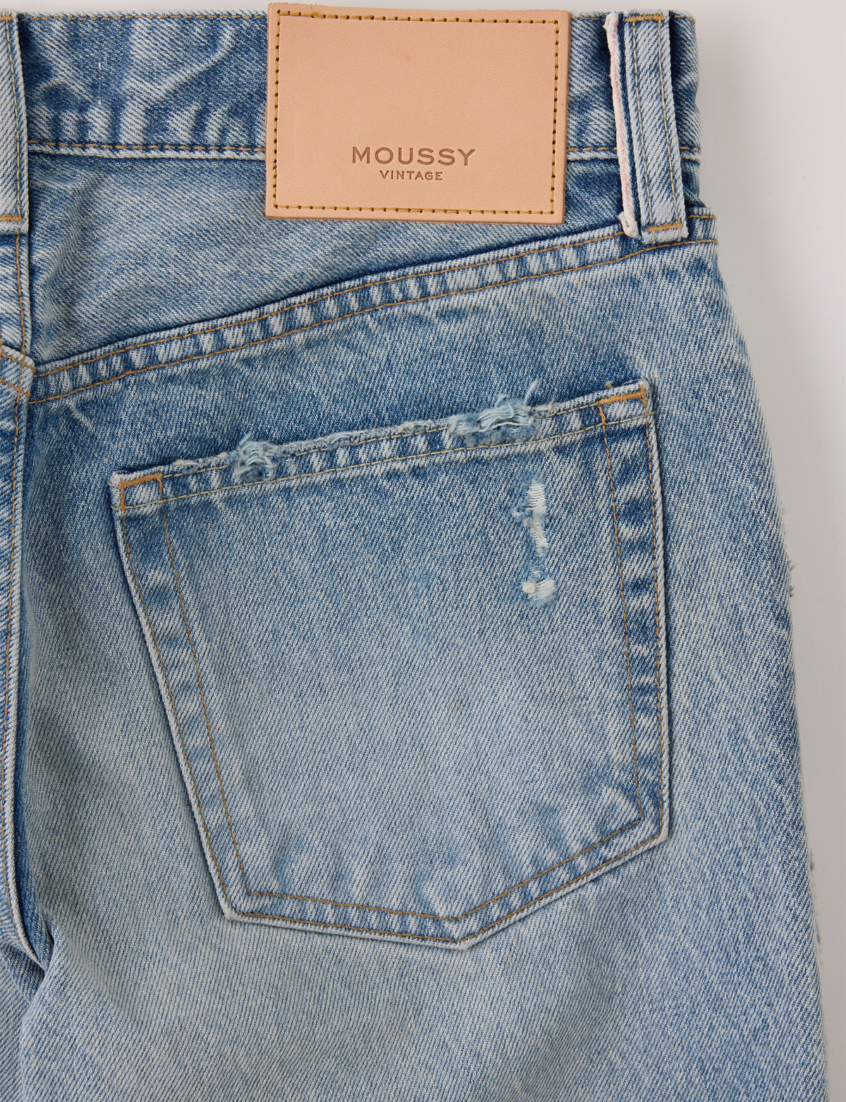 Low Rise Albany Straight, Light Blue