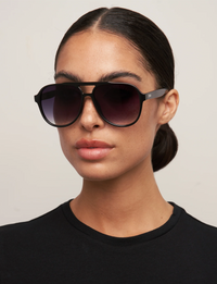 Stevie Sunglasses, Black/Smoke Fade