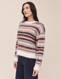 Fall Sweater, Umber Stripe