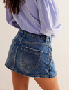 Wynne Denim Skirt, Cornflower