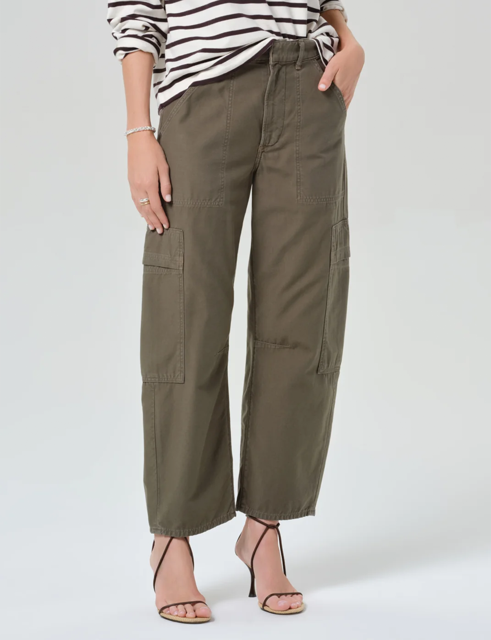 Marcelle Low Slung Cargo Pants, Dogwood