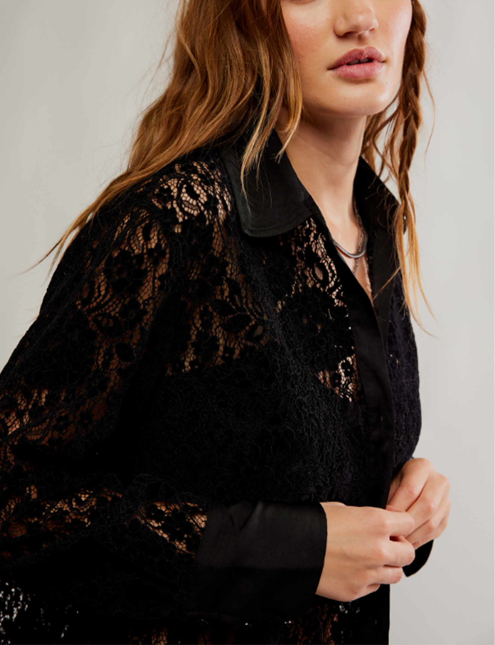 Faith Button Down Shirt, Black