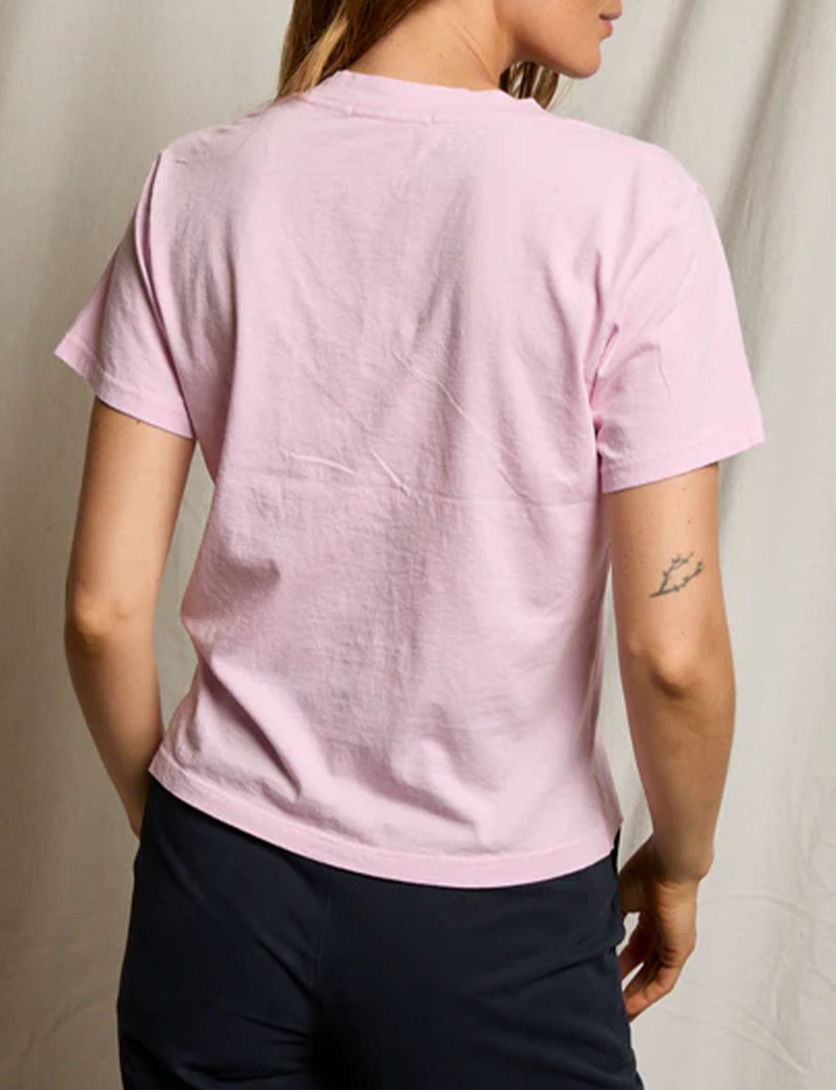 Hendrix V Neck Tee, Sugar Pink