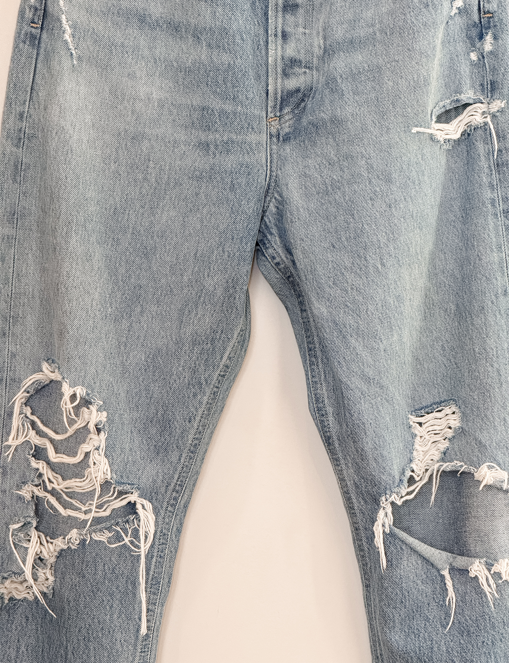 AGoldE '90s Mid Rise Distressed Jean, Fall Out