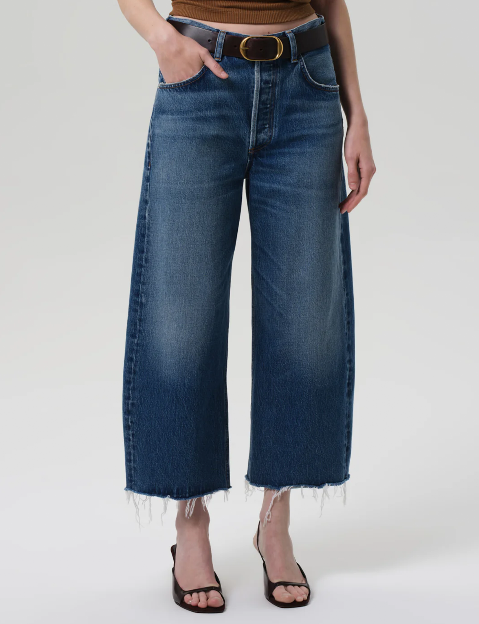 Ayla Raw Hem Crop, Chaya