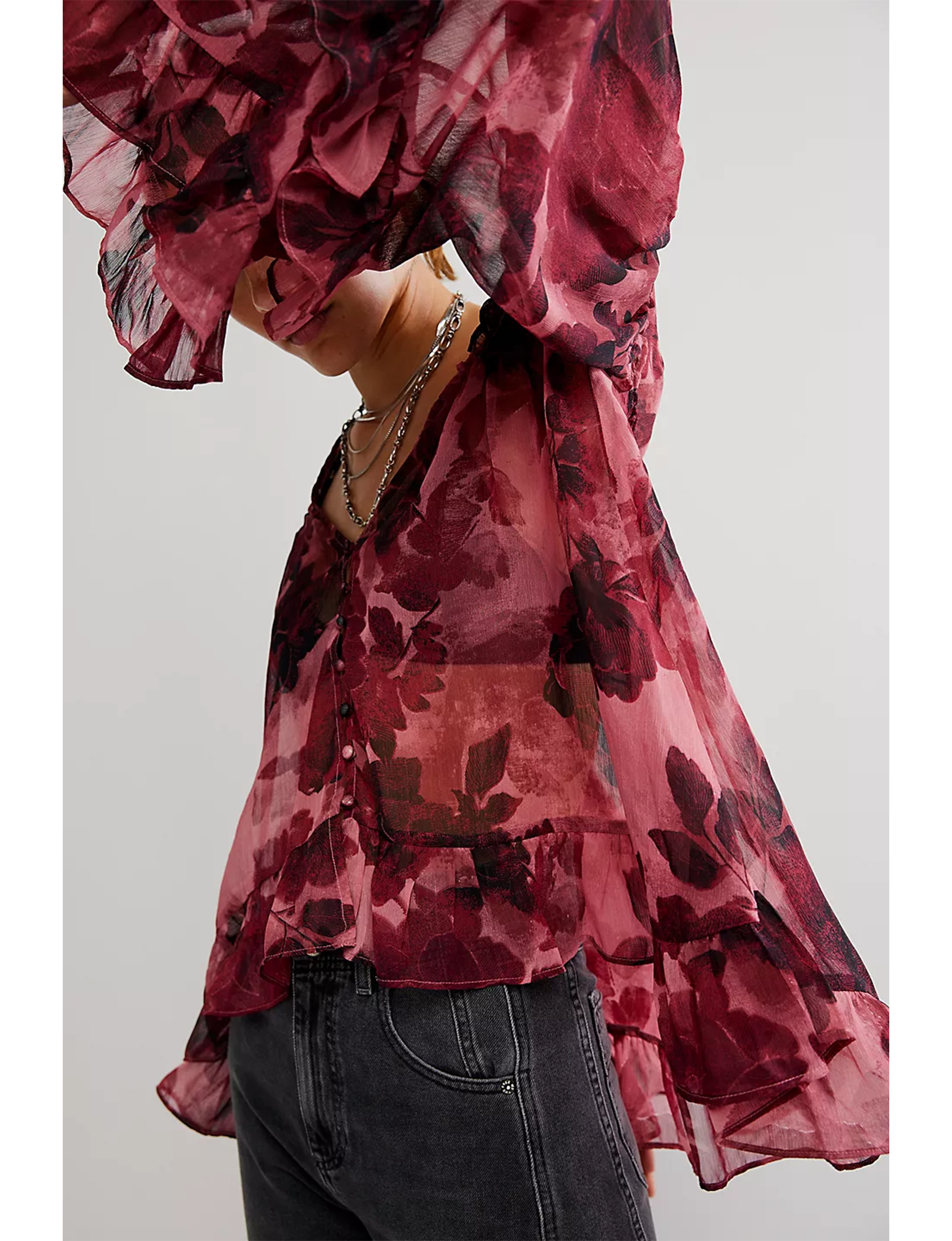 Day Dreaming Blouse, Rose/Combo