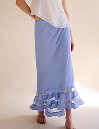 Long Lost Lover Half Slip, Cashmere Blue