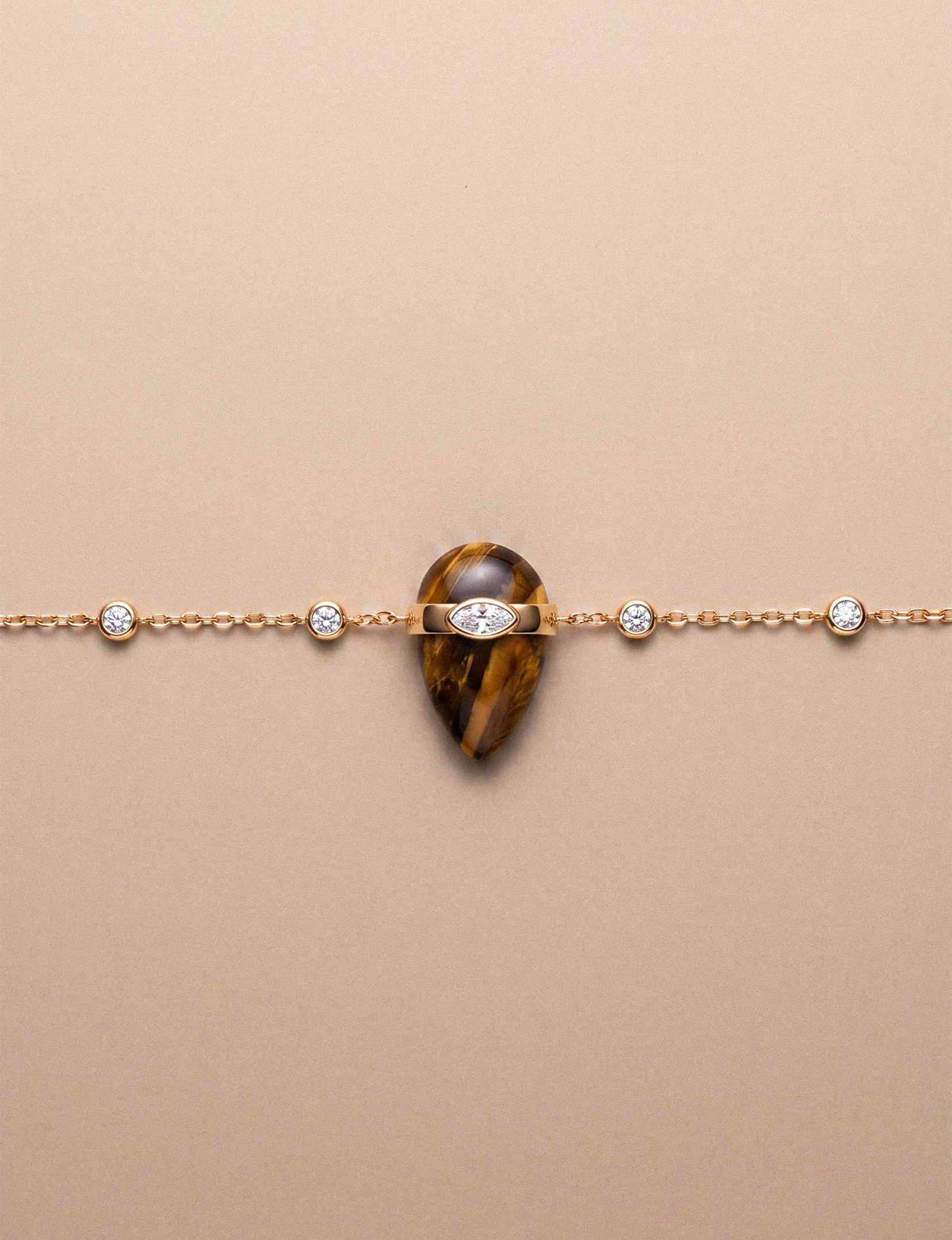 Solstice Necklace, Tiger Eye