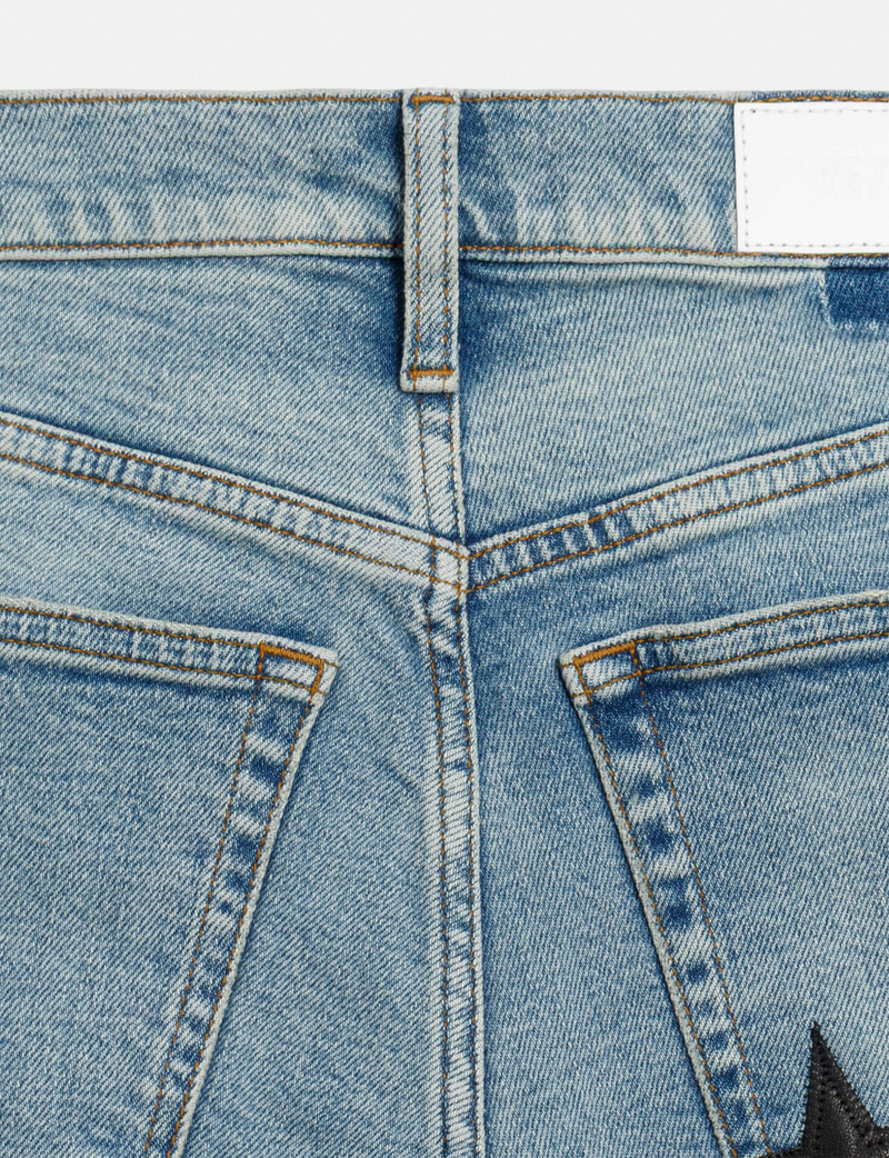 Mid Rise Wide Leg, Opal Indigo Star