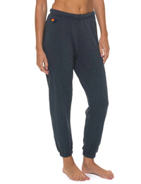 5 Stripe Sweatpants, Charcoal/Blue