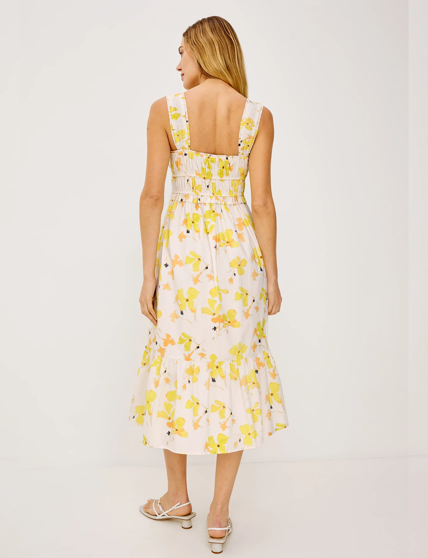 Rafaella Dress, Tossed Daffodils