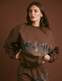 Wild Horse Crewneck, Tobacco
