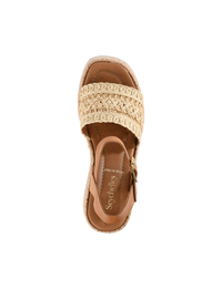 Willow Raffia Sandal, Natural
