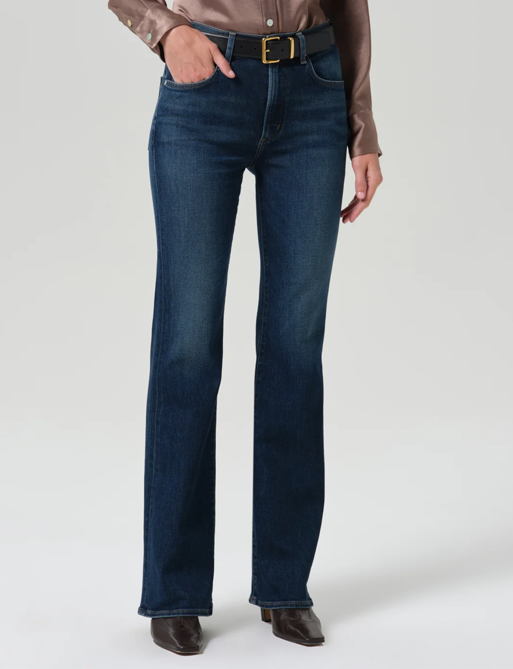 Lilah High Rise Long Bootcut, Moonlight