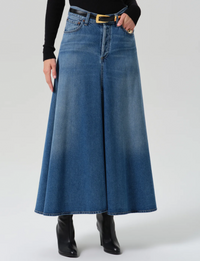 Fluid Maxi Skirt, Iris
