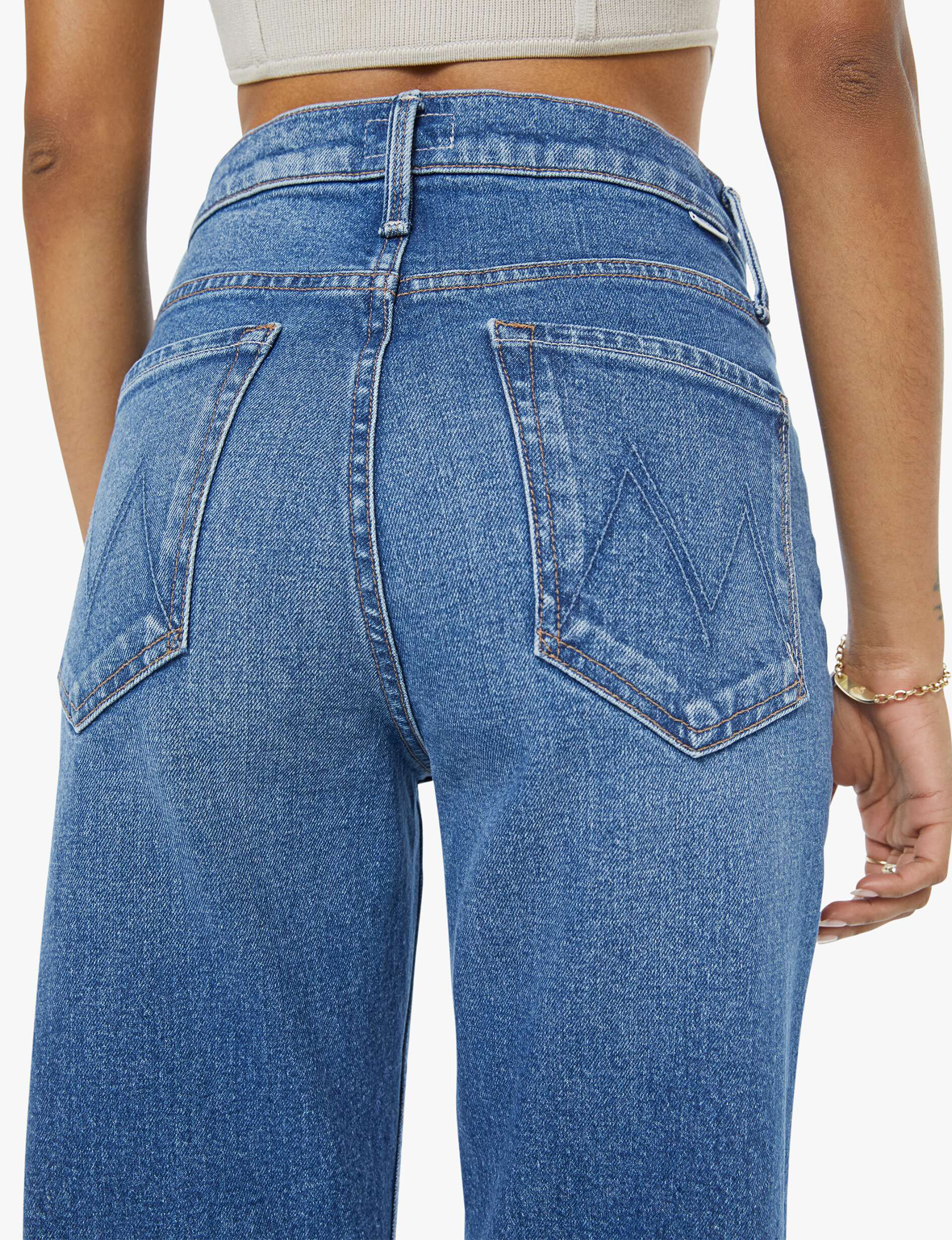 Petite High Waisted Bookie Sneak Jean, Knick Knack Paddy Whack
