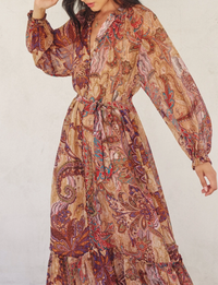 Wishing Well Maxi Dress, Royal Aster