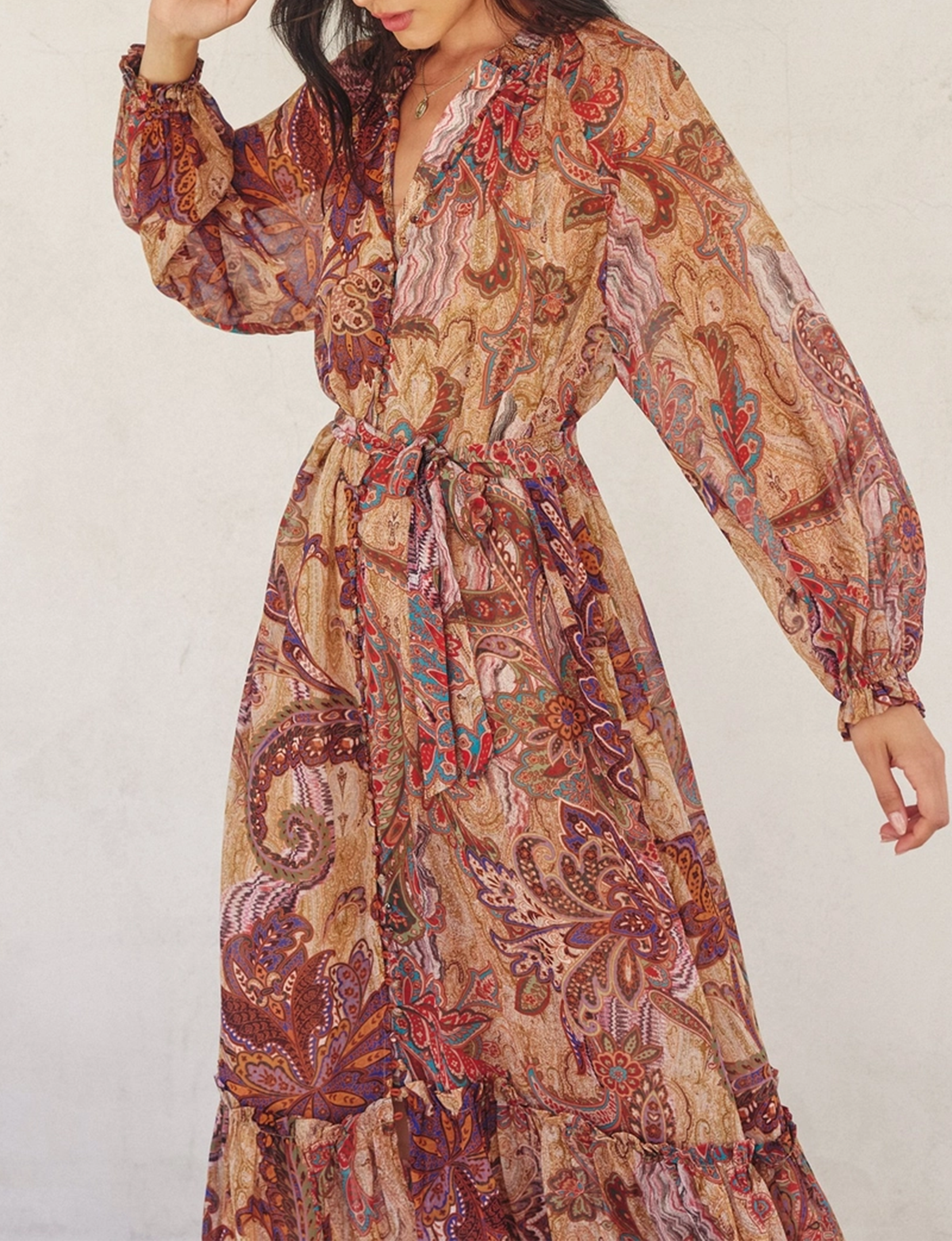 Wishing Well Maxi Dress, Royal Aster
