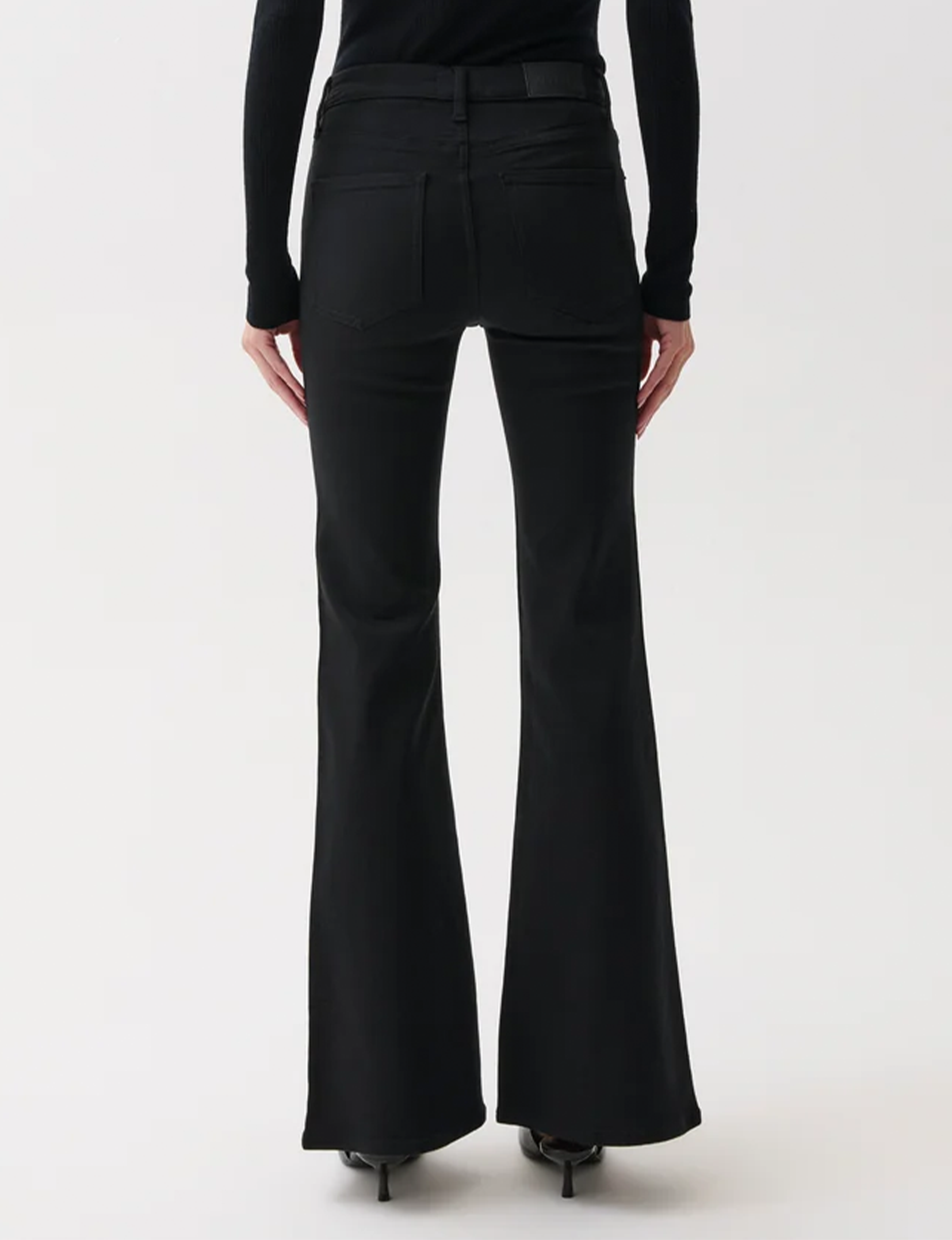 Kinsley Mid-Rise Ultra Flare, Black Ink