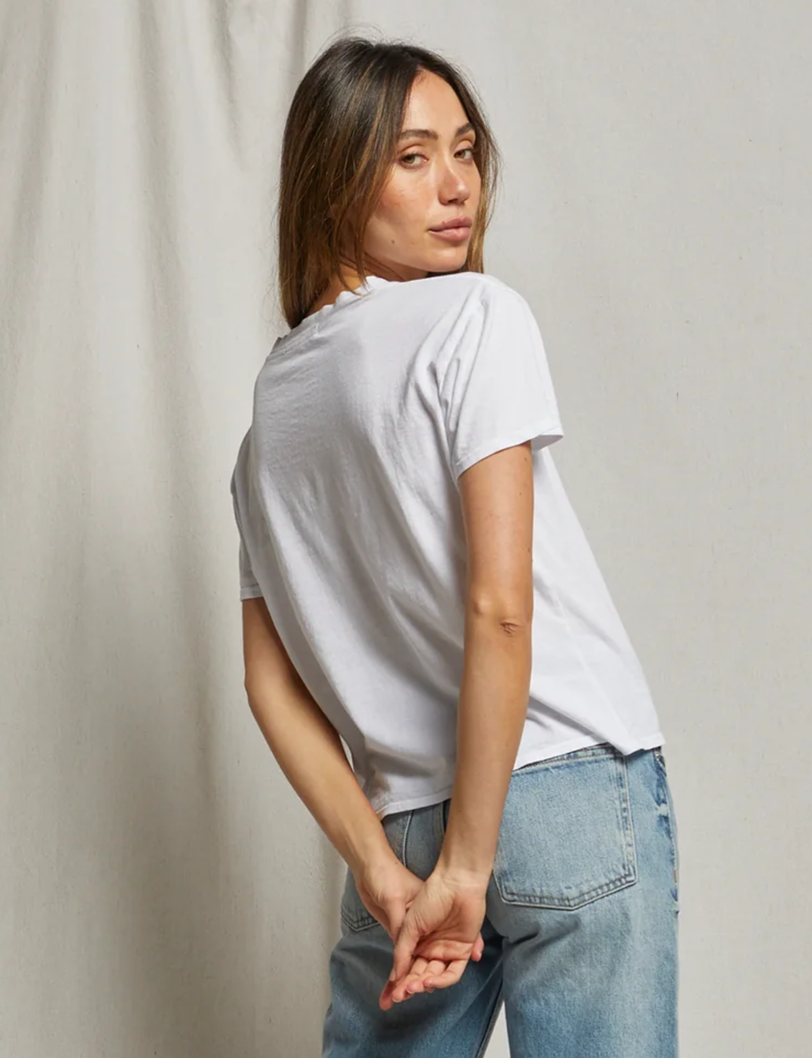 Harley Boxy Crew Tee, White