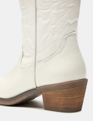 Hayward Boot, White Leather