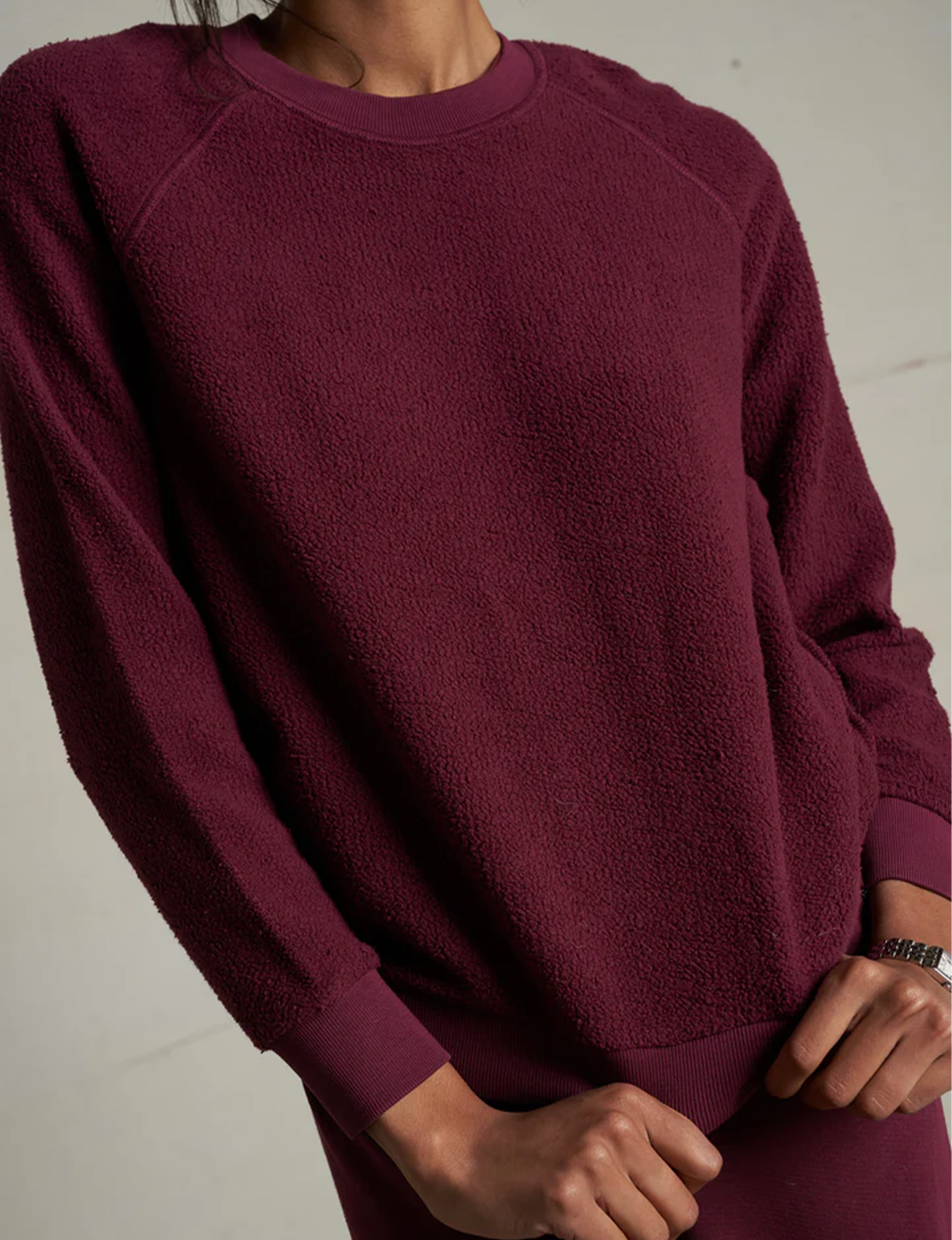 Ziggy Inside Out Sweatshirt, Dark Burgundy