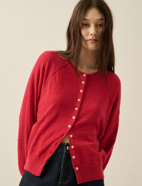 Outlander Cardigan, Red