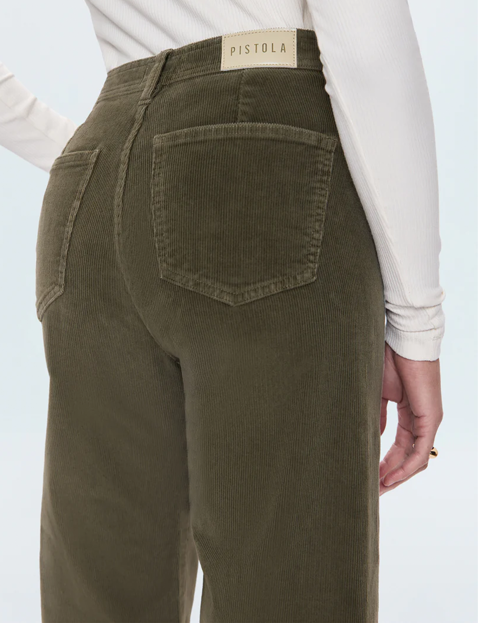 Penny High Rise Wide Leg Crop, Sequoia