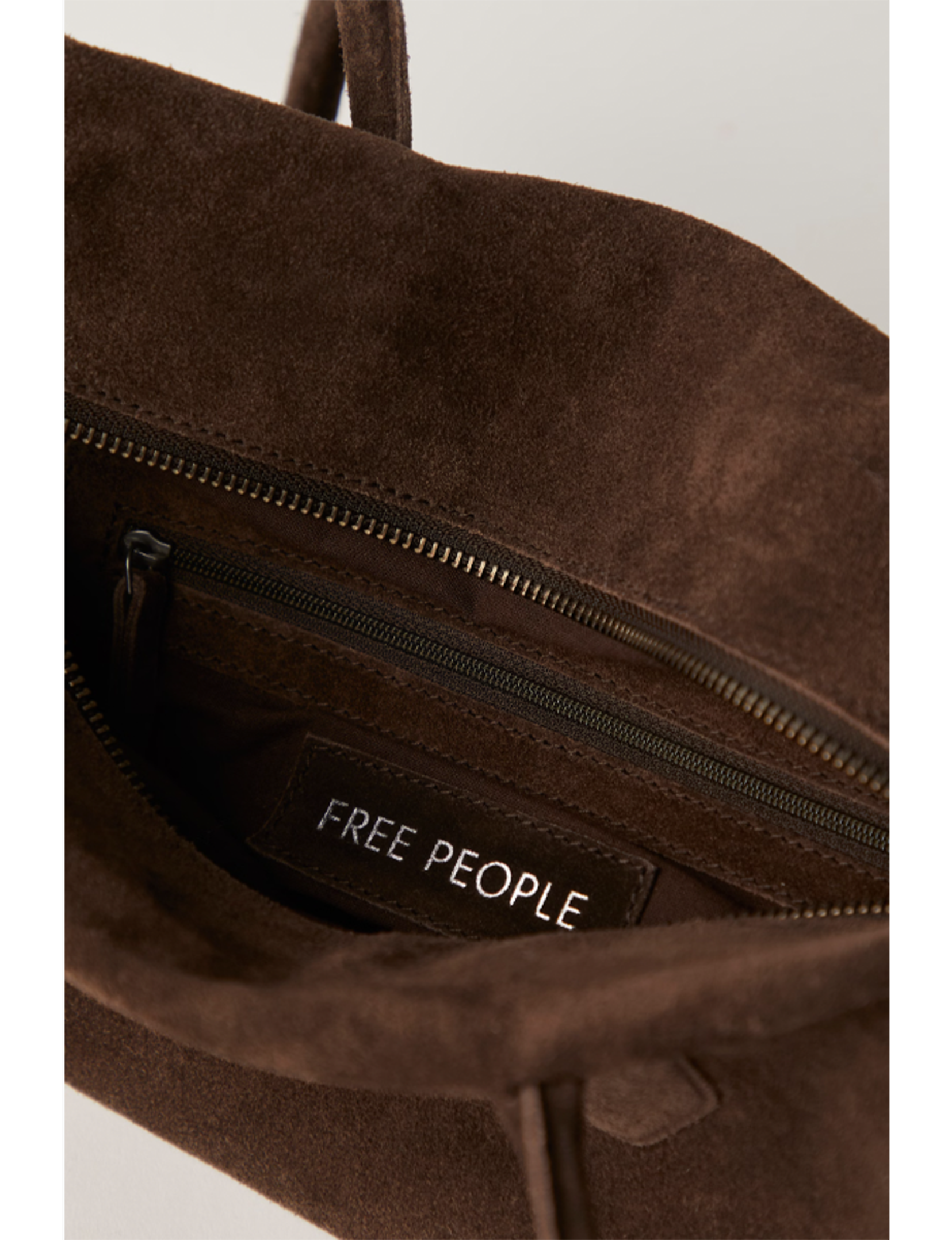 Sierra Shoulder Bag, Chocolate Suede