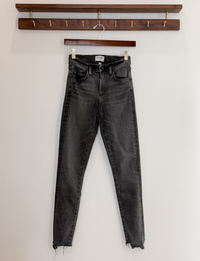 AGoldE Sophie Skinny Crop Jeans, Faded Black