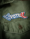 Vote For Peace Jacket, Army Fade