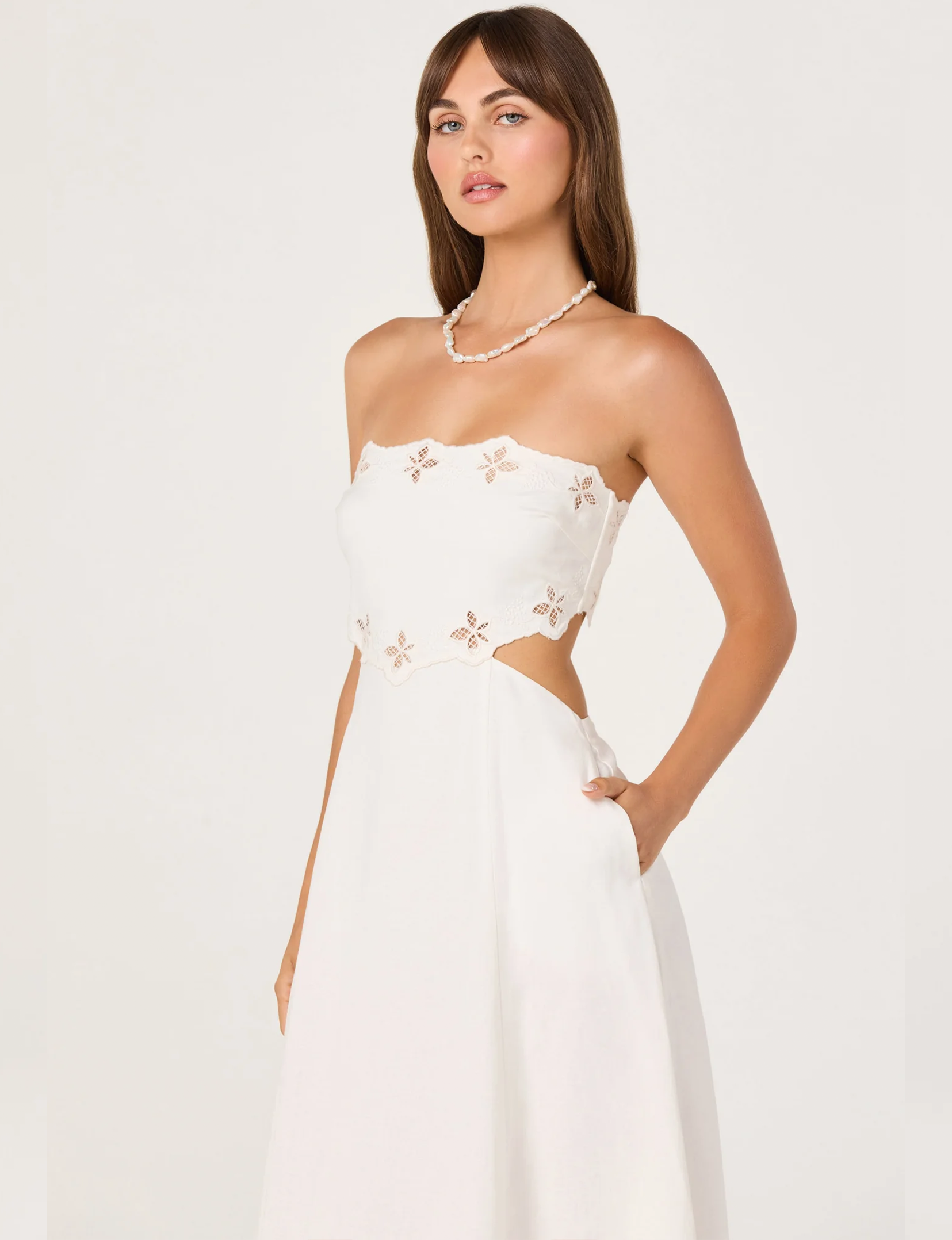 Shavonda Dress, White
