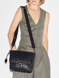 Medium Crosby Lock Crossbody, Black