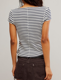 Most Wanted Striped Cardi, Black/White