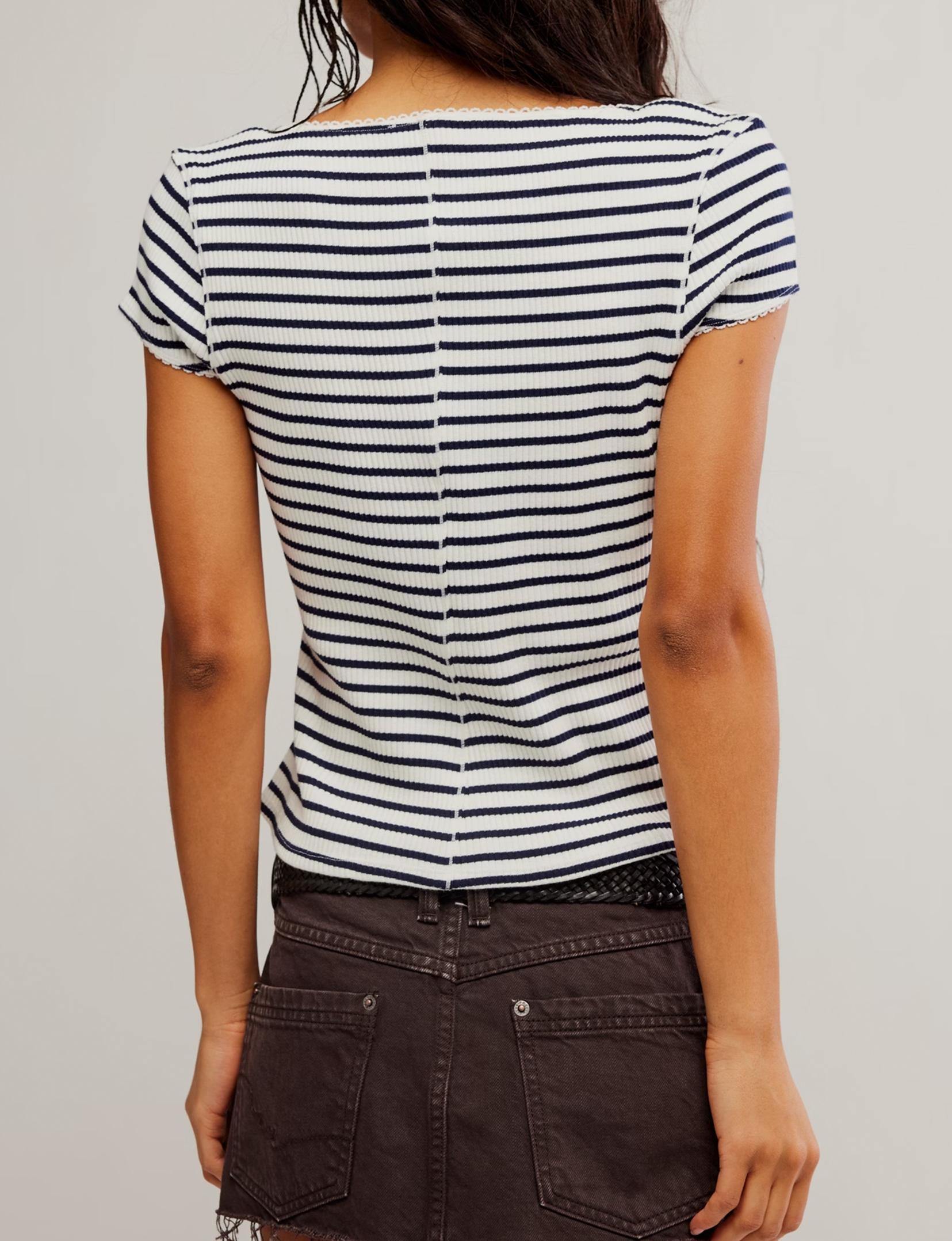 Most Wanted Striped Cardi, Black/White