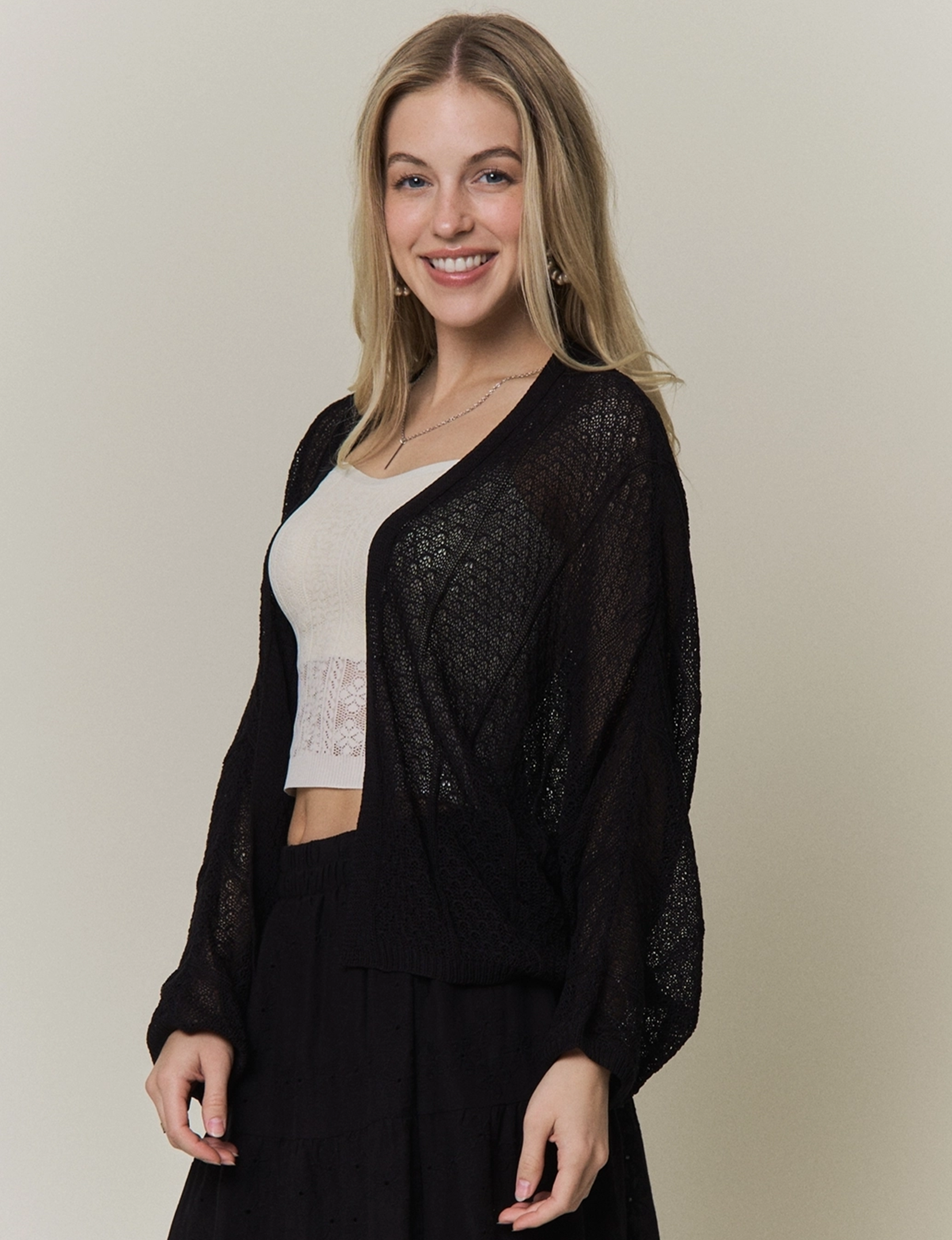 Cera Cardigan, Black