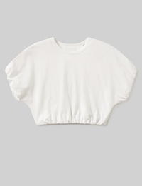 Gia Bubble Tee, Soft White