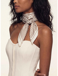 Animal Print Scarf, Neutral