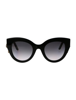 Round Cat Eye, Black/Grey