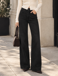 Lana High Rise Ultra Wide Leg, Jetset