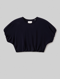 Gia Bubble Tee, Navy
