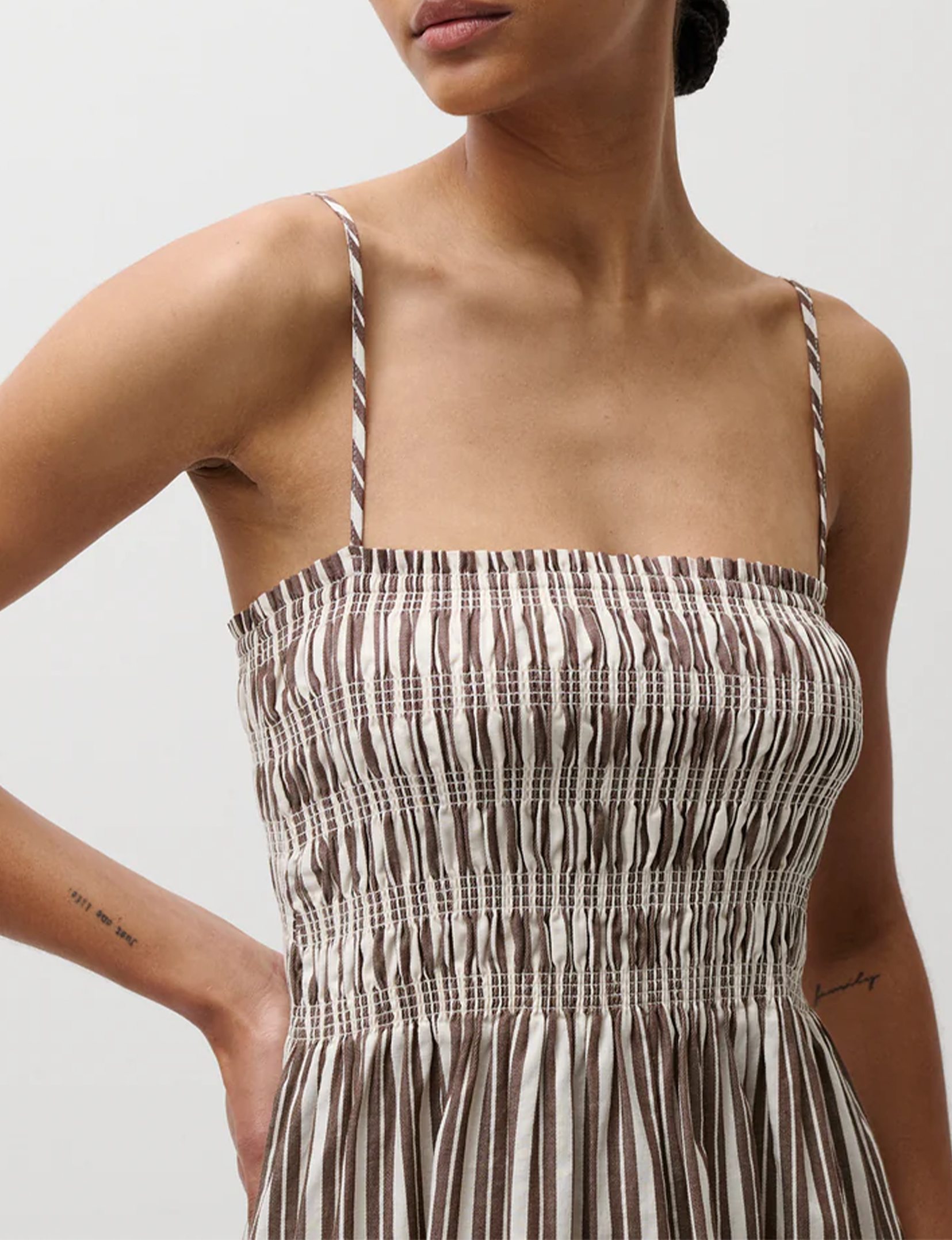 Bianca Dress, Java Stripe