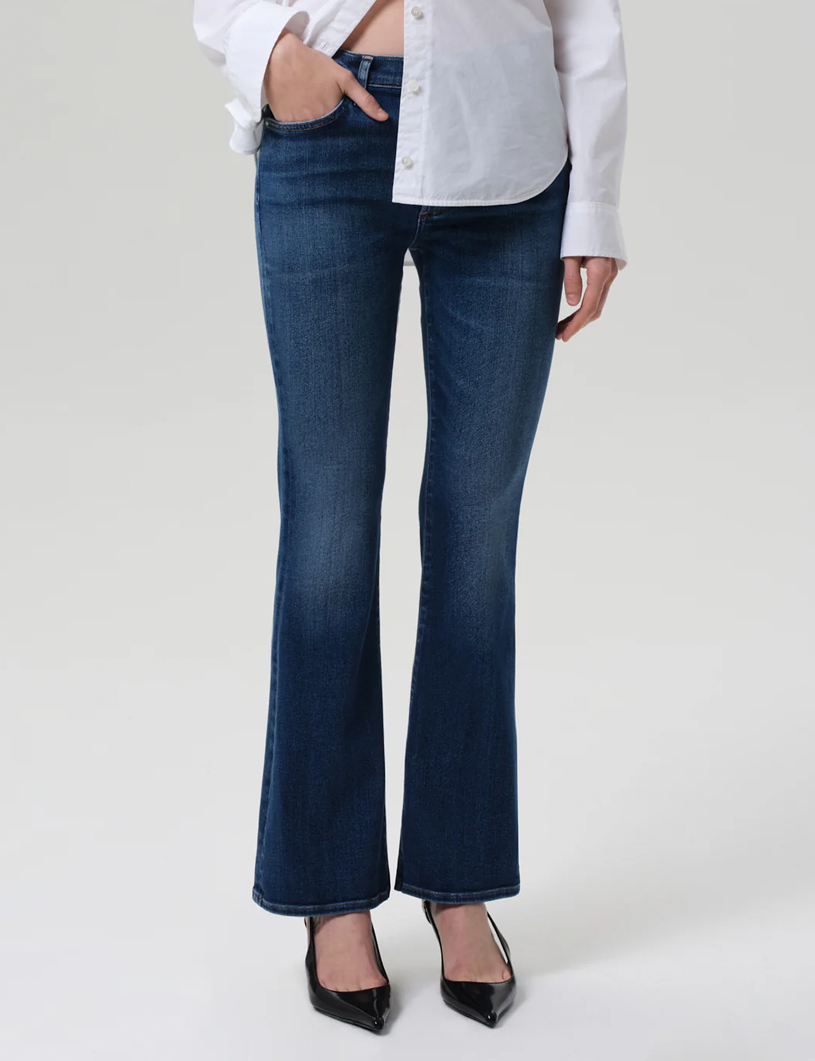 Lilah High Rise Long Bootcut, Augusta