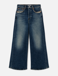 High Rise Wide Leg Crop, Sonoma Indigo