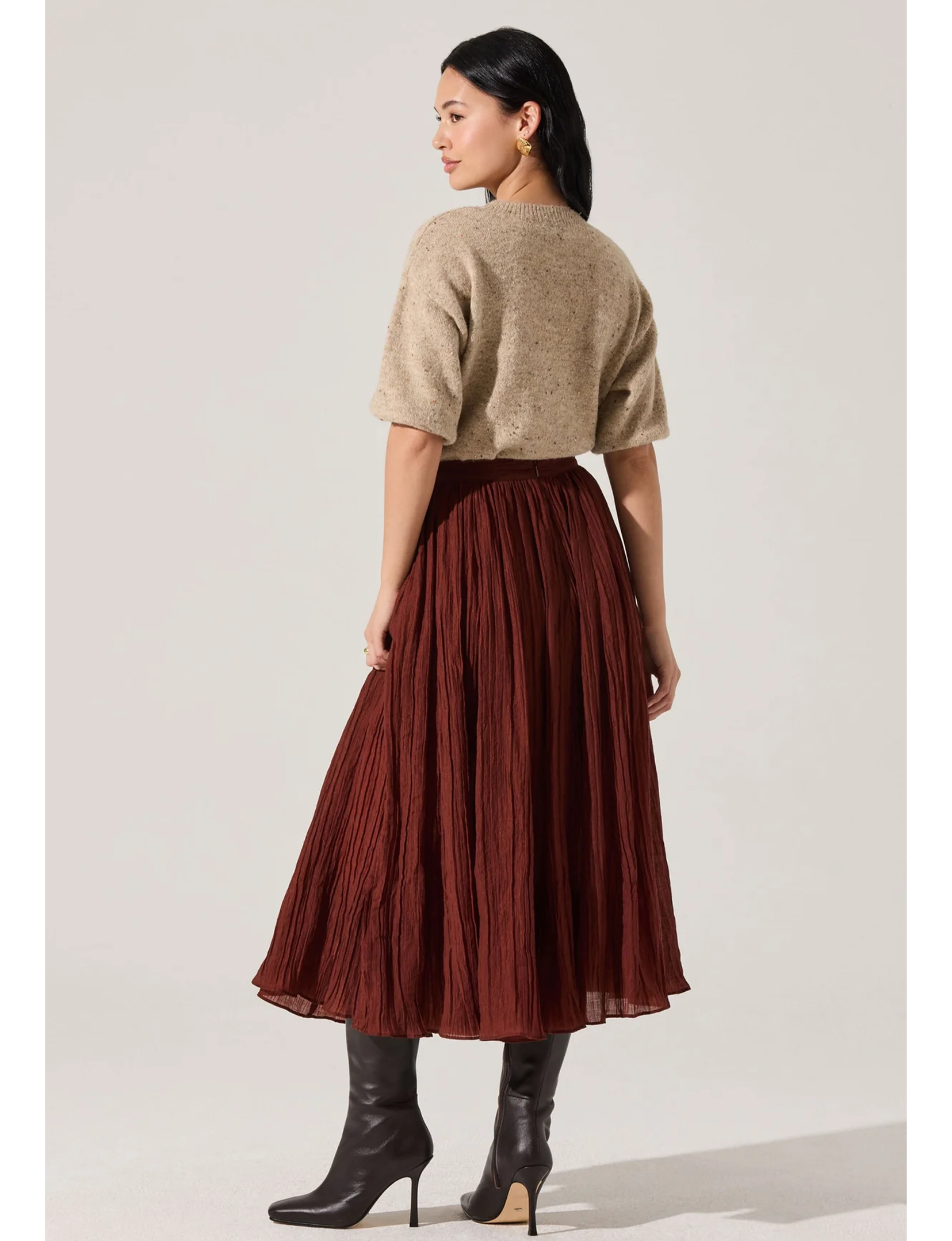 Salome Skirt, Burnt Brown
