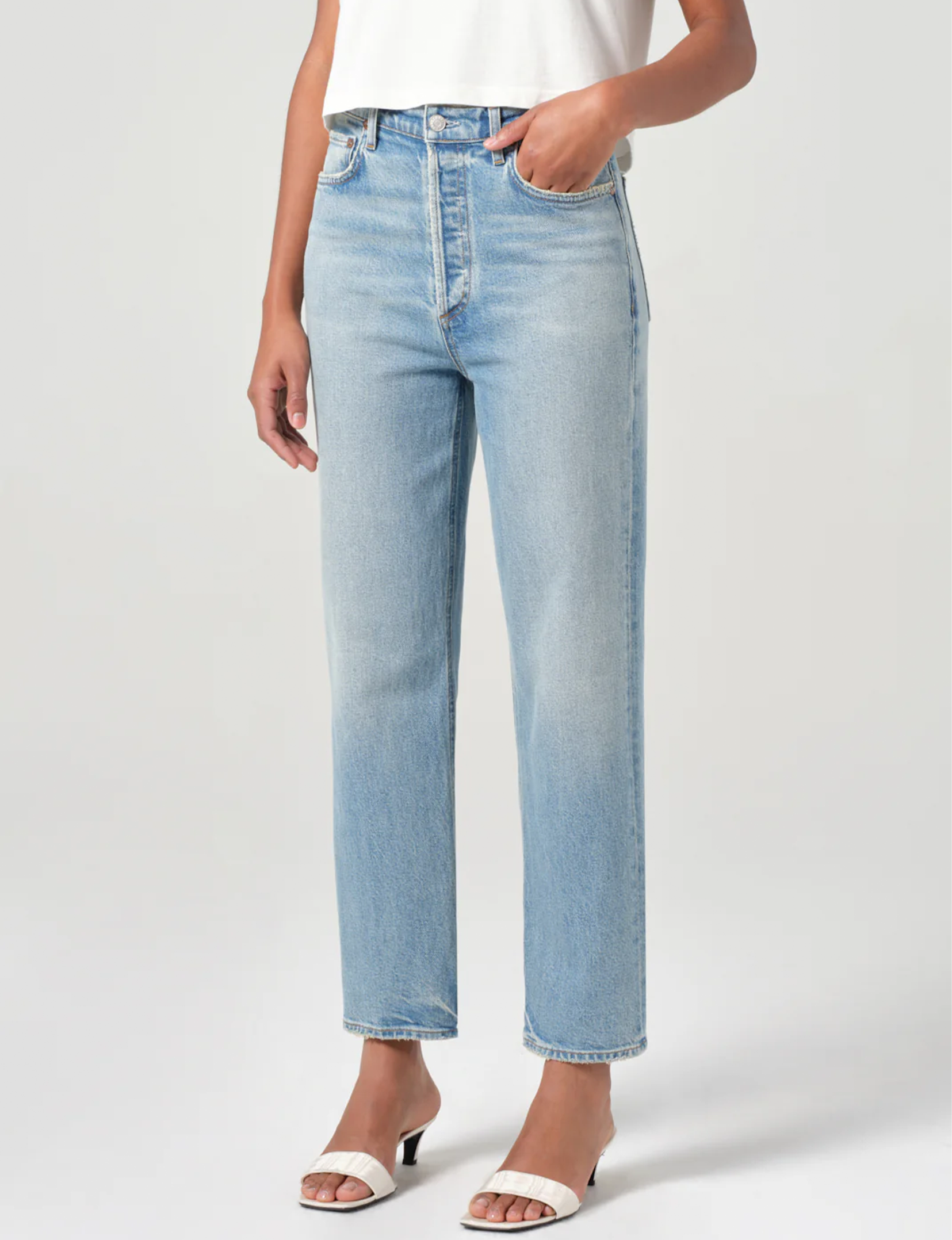 90's Pinch Waist Crop,