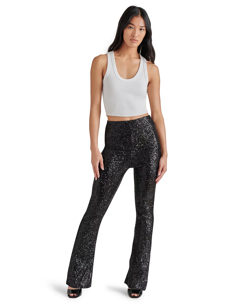 Citrine Sequin Pant, Black